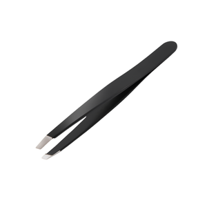 Custom Logo Stainless Steel Eyebrow Tweezers Precision Slant Tip Hair Removal <b>Tool</b> Private Label Beauty Grooming Instrument - Product Image 5