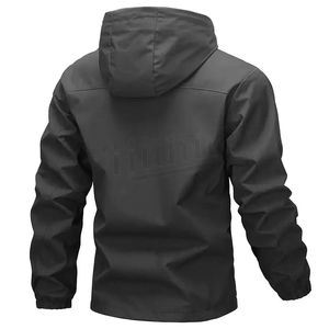 Chaqueta Softshell de Diseño Personalizado con Capucha, Impermeable, para Deportes al Aire Libre, Correr, con Cuello con Capucha, Cortavientos - Product Image 4