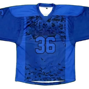 Maillot de hockey sur glace unisexe de haute qualité personnalisable avec logo brodé ou imprimé sur toute la surface par sublimation - Product Image 1