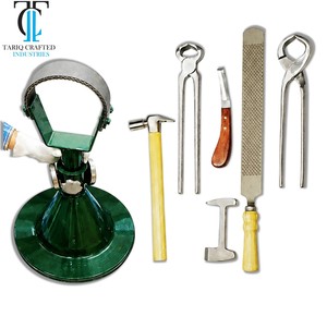 TARIQ CRAFTED INDUSTRIES Kit d'outils de ferrage professionnels en acier forgé pour l'entretien des sabots de cheval, fermeture de sabots, certifié CE, garantie 1 an - Product Image 5