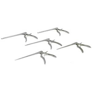 Juego de 5 Piezas de Kerrison Rongeur, Instrumentos Quirúrgicos Ortopédicos Cervicales Manuales de Acero Inoxidable, Calidad Alemana Premium, Certificación CE - Product Image 1