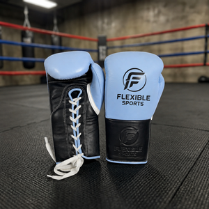 Guantes de Boxeo Profesionales MMA No Boxing No Life, Estilo Mexicano, con Cordones, Dedos Completos, Unisex, Cuero Genuino, Antideslizantes, Absorben la Humedad - Product Image 1