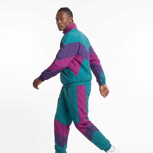 Customize Sweatsuit Embroidery Zipper <b>Jacket</b> Jogger Set Nylon Sweat Pant Windbreaker Outdoor Tracksuits for Men - Product Image 2