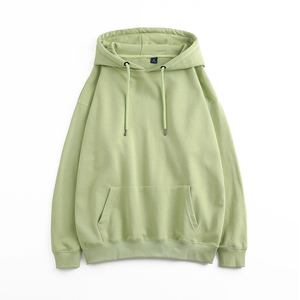 Sweat-shirt à capuche blanc surdimensionné pour homme, coupe classique, en molleton de coton, décontracté, avec poche, respirant, pour l'hiver - Product Image 4