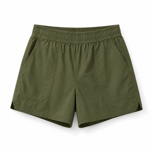 Custom Women's Mid-Waisted Breathable Button Running <b>Shorts</b> with Zipper Pockets Cotton Athletic Workout & Fitness <b>Yoga</b> <b>Shorts</b> - Product Image 5