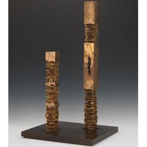 Sculpture abstraite de tête en laiton et aluminium, art décoratif en métal, statue, figurine métallique pour hôtel, décoration de table à domicile - Product Image 6