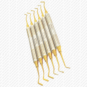 Kit Profesional de Instrumentos de Restauración Dental con Recubrimiento de Titanio Dorado, Juego de Instrumentos de Composite, Proveedor OEM Premium, CE - Product Image 5