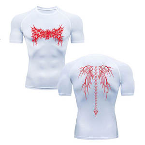 Y2K Compression <b>Shirt</b> Men Fitness Gym <b>Skeleton</b> Sport Running <b>T</b>-<b>Shirt</b> Rashgard Tops Tee Quick Dry Short Sleeve <b>T</b>-<b>Shirt</b> For Men - Product Image 6