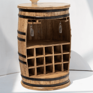 Meuble bar industriel Vandana Vesta Lyra, style moderne, métal et bois, pour le rangement à domicile - Product Image 2