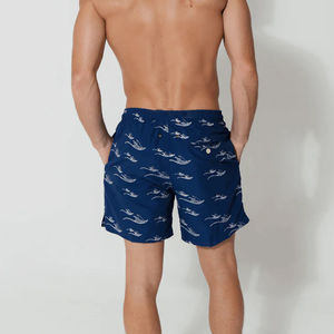 กางเกงว่ายน้ำชายพิมพ์ลายแบบซับลิเมชั่น ฤดูร้อน 2023  โลโก้สั่งทำได้ แห้งเร็ว เป็นมิตรกับสิ่งแวดล้อม - Product Image 3