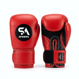 Guantes de Boxeo SA Sports para Entrenamiento con Bolsa de Impacto, Color Rojo Vibrante, Correa de Velcro Segura, Ajuste Cómodo - Product Image 1