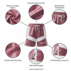 Unisex Men Women Nonwoven <b>Canvas</b> Boxing MMA Shorts Elastic Waist Solid Custom Logo 100% Polyester Breathable Quick Dry - Product Image 6