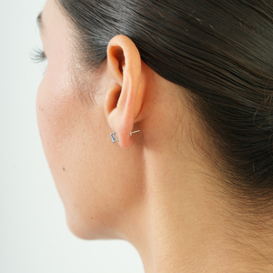 Boucles d'oreilles fines tendance en argent sterling 925 avec pierre précieuse naturelle Tanzanite, best-seller, pour un usage quotidien féminin - Product Image 4