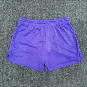 Shorts de course en mesh pour hommes, taille élastique, séchage rapide, 100 % polyester, motif étoiles et éclairs, logo personnalisé - Product Image 3