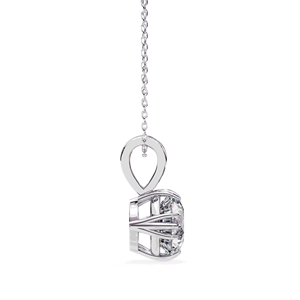 Joyería Fina, Colgante Solitario con Diamante Cultivado en Laboratorio de Corte Brillante Redondo de 2 Quilates, Oro Sólido de 18K para Mujer, Cadena Incluida - Product Image 6