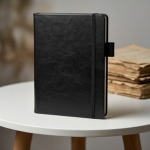 Aurelux RE0510 <b>A5</b> PU Velvet Premium Case Bound <b>Diary</b> with Elastic Lock Custom Logo Printing Multicolor Cover for Corporate Use - Product Image 1