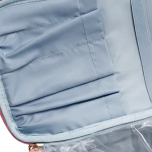 Jack and Jill Quilted Toiletry Bag Pink Travel Cosmetic <b>Case</b> Stylish Storage Organizer Durable <b>Makeup</b> Bag Portable - Product Image 6