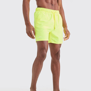 Custom High Quality Swim Wear Custom Color Breathable Two Pockets Elastane Polyester Drawstring Plain Men Swim <b>Shorts</b> - Product Image 3