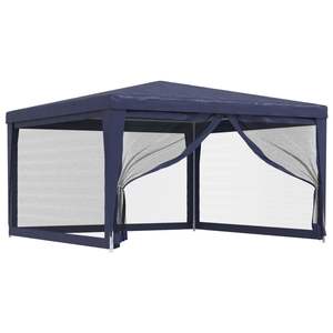Carpa Azul de HDPE para Bodas y Fiestas con Revestimiento, 13.1 x 13.1 pies - Product Image 2