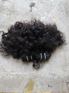 ผมต่อแบบธรรมชาติ 10 นิ้ว แบบลอนลึก ผมอินเดียแท้ เกรด 12a  แบบเวอร์จิ้น - Product Image 1