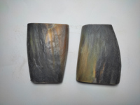 Grand bloc de corne de buffle naturelle, matière première écologique pour la fabrication de manches de couteau, la sculpture, l'incrustation, l'artisanat, la bijouterie et le bricolage