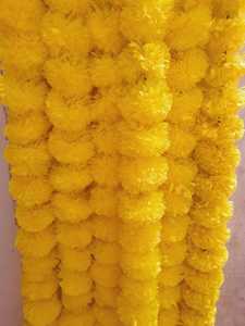 Guirnalda de Flores Artificiales de Caléndula India de Alta Calidad, Decoración India para el Hogar, Decoración para Templos, Decoración para el Hogar, Guirnaldas - Product Image 4
