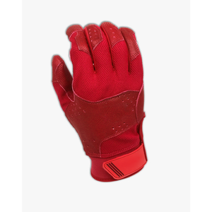 Premium Quality Cowhide Leather Baseball/Softball Batting Gloves Ambidextrous Breathable <b>Hook</b> Loop Closure Custom Made Gloves - Product Image 5