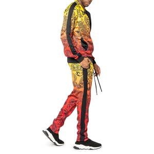 Ensemble de survêtement pour homme, fabricants de vêtements personnalisés, sweat-shirt et pantalon de survêtement, ensemble de survêtement avec broderie délavée, patch délavé au soleil - Product Image 5