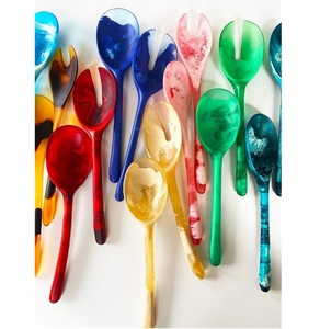 Cuillères en résine de qualité supérieure, faites à la main, pour salades, du meilleur vendeur, en gros, cuillères spéciales en résine - Product Image 1