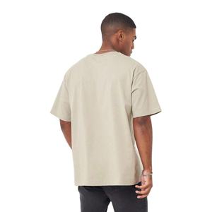 Camiseta Casual Oversize de Color Liso para Hombre al por Mayor, Tejido Jersey 100% Algodón, Secado Rápido y Transpirable - Product Image 2