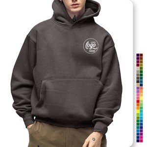 2026 Wholesale 100% Cotton Blank <b>Thick</b> <b>Fleece</b> Heavy Weight Oversized Custom Print Logo Men's Hoodies - Product Image 1