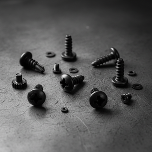 Tornillos de Anclaje para Concreto PDC de Alta Resistencia con Cabeza Plana - Acero al Carbono con Recubrimiento Negro, Accionamiento Phillips, Grado 4.8 y 6.8, Rosca Estándar - Product Image 1