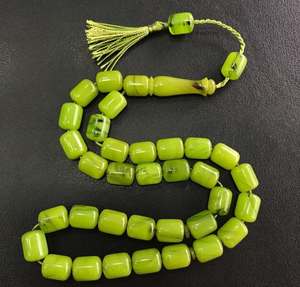 Cuentas de Resina Ámbar Zikr Hechas a Mano, Ecológicas y de Lujo - Product Image 1