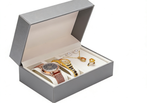 Eco-Friendly Wood Jewelry Watch Packaging Wood <b>Box</b> MDF Chest Hinged Lid <b>Box</b> with Lid Wholesale - Product Image 6