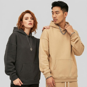 Sudadera con Capucha de Forro Polar Cálido Bordado para Hombre y Mujer, 100% Poliéster, Color Sólido, Sudadera con Capucha de Forro Polar Personalizada para Hombre - Product Image 1