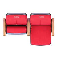 Chaises d'église OEM EVO W580 * D550 * H1055mm sièges de cinéma maison bleu chaises de fauteuil d'auditorium bon marché pour l'église rembourrée