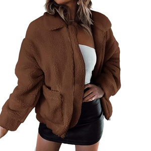 Veste à capuche zippée en polaire premium pour femme, vêtement d'extérieur chaud pour l'hiver, sweat-shirt à manches longues, coupe classique, manteau décontracté - Product Image 3