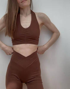 Conjuntos Deportivos de Gimnasio para Mujer, Ropa Deportiva Transpirable, Cintura Elástica, Conjunto de Yoga de 2 Piezas - Product Image 2