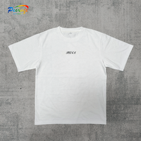 T-shirt blanc pour homme, impression sérigraphique 3D sur mesure, 240 g/m², 100 % coton, coupe classique