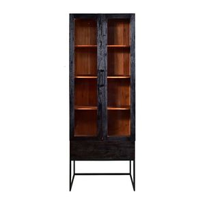 31.5x18x86.5 <b>Black</b> Cabinet <b>Display</b> & China Storage Solution - Product Image 2