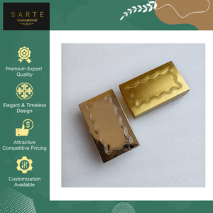 Best Quality Modern Design Water Resistant Eco-Friendly Handmade Gold Finish Brass Safety <b>Matchbox</b> Sleeves/Cover Recyclable - Product Image 3