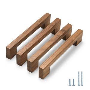 Ensemble de poignées de meubles en bois, design moderne rond, faites à la main, légères, décoration d'armoires de cuisine, durables, utilisation intérieure/extérieure - Product Image 3
