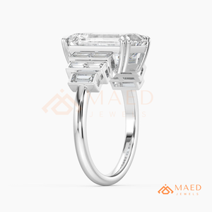 แหวนหมั้นเงินแท้ 925 ประดับเพชรโมอิสซาไนต์ทรง Asscher สไตล์วินเทจอาร์ตเดโค ของขวัญเครื่องประดับเจ้าสาวสำหรับผู้หญิง สหรัฐอเมริกา - Product Image 5