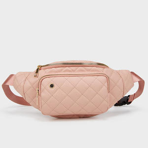 Riñonera acolchada negra unisex con cierre de cremallera para uso diario - Product Image 3