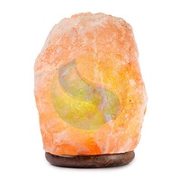 Lampe en sel rose poli de haute qualité en matériau organique, ioniseur de sel cristallin, lumière naturelle Sian Enterprises