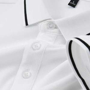Men's <b>Polo</b> T <b>Shirt</b> Stretch Short Sleeve Casual Collared Top for Summer Outdoor Sports Daily Wear <b>Navy</b> Soft Comfortable - Product Image 2