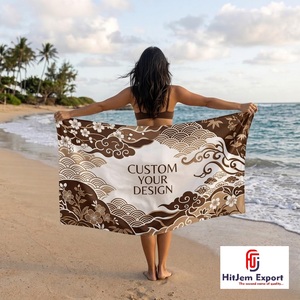 Custom Printed Floral Sarong Lightweight Swim <b>Cover</b> <b>Up</b> Tropical Resort Skirt Summer Beachwear OEM ODM Textile Manufacturer India - Product Image 4