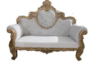 โซฟาหุ้มเบาะสีทองสำหรับโรงแรม/งานหรูหราจัดเลี้ยงสีทอง/โซฟาสีทองสำหรับโรงแรมและร้านอาหาร - Product Image 2