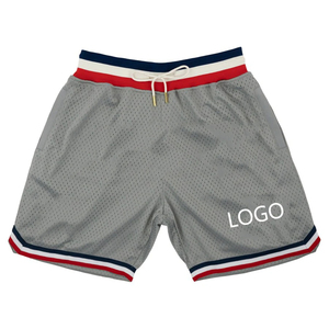 Shorts de sport pour hommes en maille élastique à taille élastique pour la course, le basketball et le jogging - Séchage rapide, respirant, streetwear athlétique, vente en gros - Product Image 4