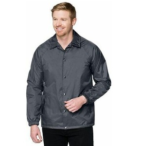 Veste coupe-vent légère sur mesure OEM pour hommes |   Veste boutonnée décontractée avec ourlet ajustable Vestes pour hommes - Product Image 5